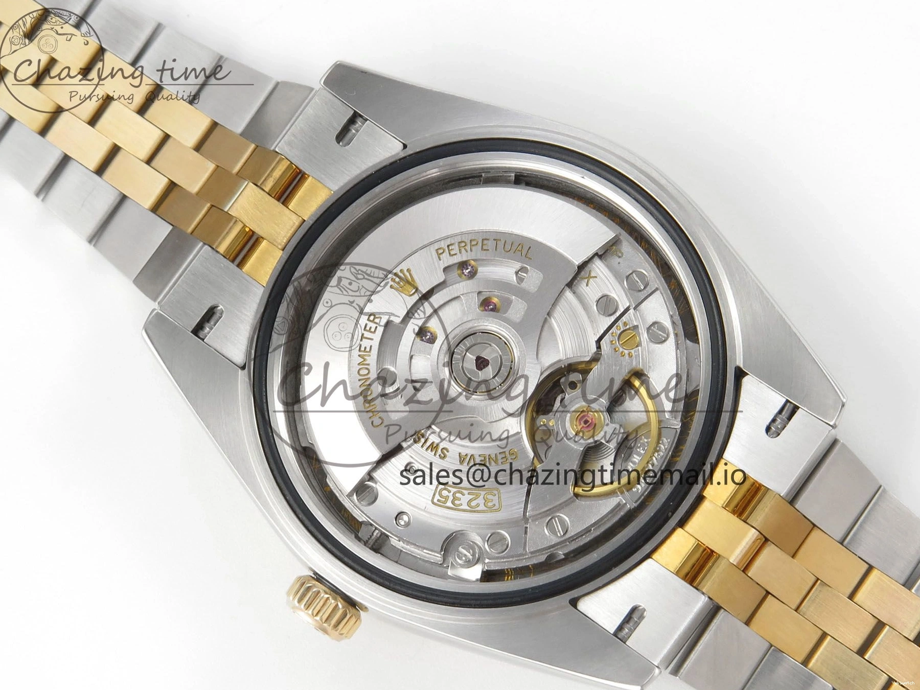 on Edition MOP DateJust White SS 41mm SS Bracelet Jubilee YG Dial Best 126333 3EF YG Diamond SA3235 1:1 0416